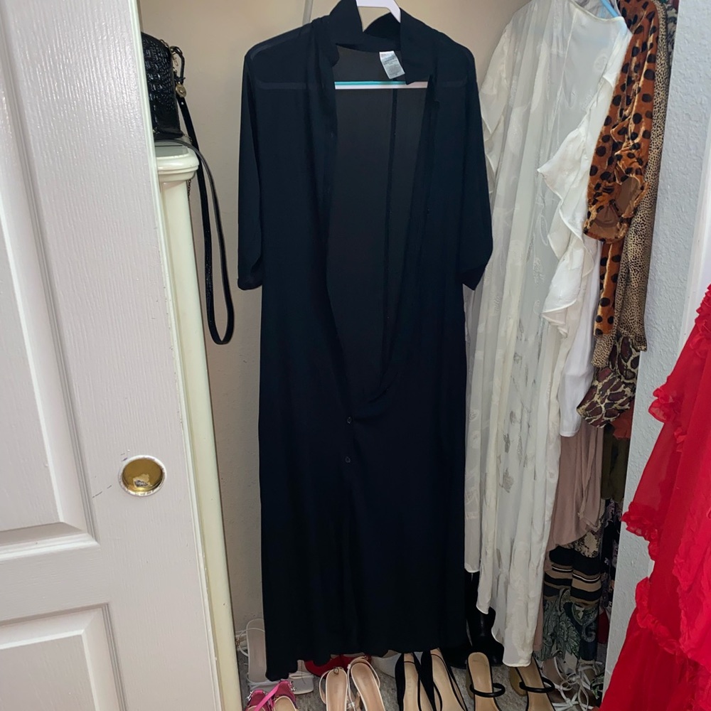 Black Button Down Dress